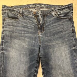 American Eagle Outfitters Women's Light Blue Skinny Jeans